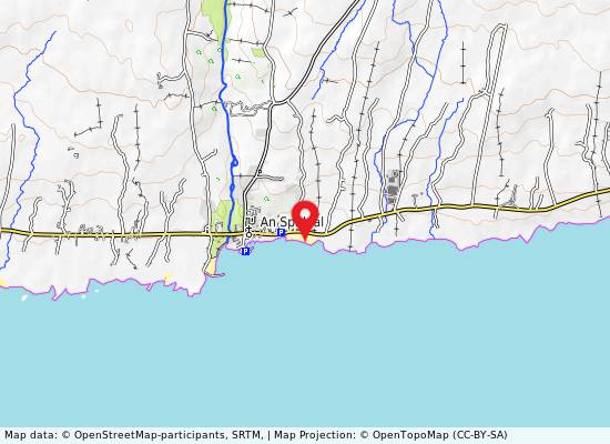 Trá na mBan, An Spidéal on the map